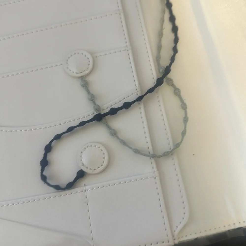Cream & Navy Floral Grid Journal Notebook with Pen Loop